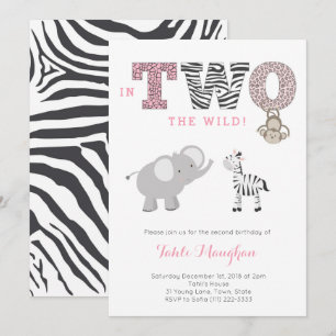 Ze is de tweede verjaardag van de TWEE Wild Safari Kaart