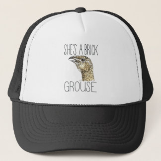 Ze is een Brick Grouse (Grotere Sage Grouse) Trucker Pet
