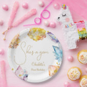 Ze is een Gem Verjaardagskristallen Meisjes waterv Papieren Bordje (Feest)