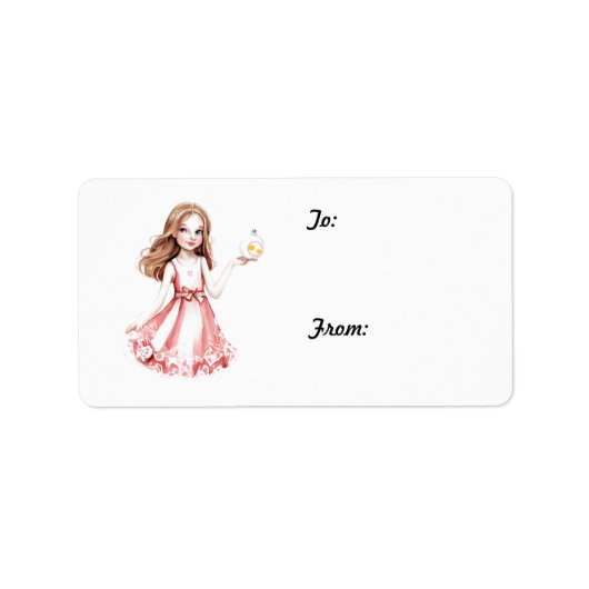 Ze is een Kerstprinses Label (Voorkant)