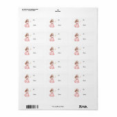 Ze is een Kerstprinses Label (Full Sheet)