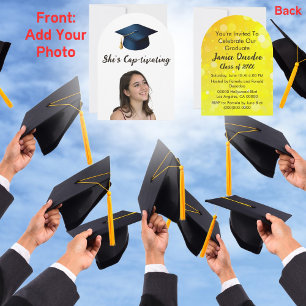 Ze is een Pet-stimulerend Afstuderen Kaart