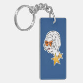 Ze is een Star Retro-stijl Sleutelhanger (Voorkant Links)