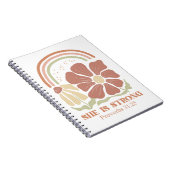 Ze is een sterk Bijbelvers Notitieboek (Rechterzijde)