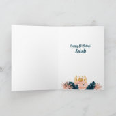 Ze is een Wild One Pink Monster & Tropisch Oerwoud Kaart (Binnen)