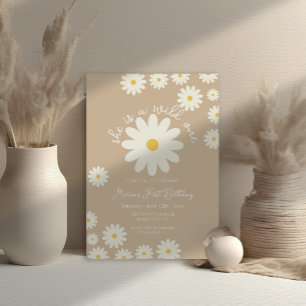 Ze is een Wild ONE White Daisy Verjaardag Kaart