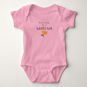 Ze is een Wildflower Girl Baby Bodysuit