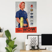 Ze is een WOW Poster (Thuiskantoor)