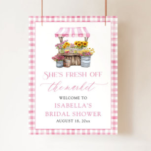 Ze is Fresh Off the Market Vrijgezellenfeest Welko Poster