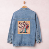 Ze is genomen - Elegant bruids bloemontwerp Denim Jacket (Hangar)
