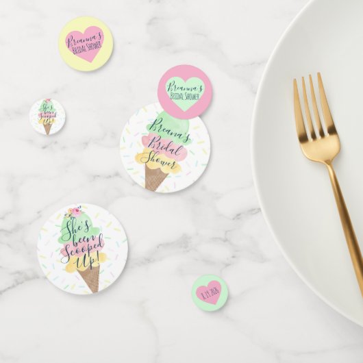 Ze Is Geschept Ijs Bruiloft Feest Confetti (Groep)