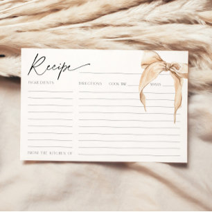 Ze is het binden van de Knot Beige Bridal Bow Rece Kaart