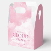 Ze is in de wolken Roze Bruidsdouche Bedankdoosjes (Geopend)