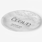 Ze is in de zevende hemel Dromerige Elegante Bruid Papieren Bordje (Gekanteld)