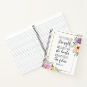 Ze is in kracht, spreekwoorden 31:25 notitieboek (Binnen)