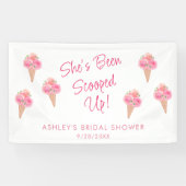 Ze Is Ingeschept Bruidsfeest Spandoek (Horizontaal)