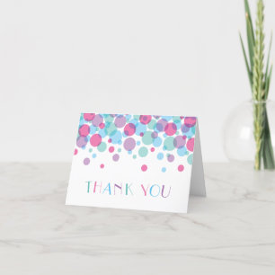 Ze is klaar om Baby shower Polka Dots te Poppen Bedankkaart