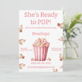 Ze is klaar om roze te Poppen Kaart (Staand voorkant)