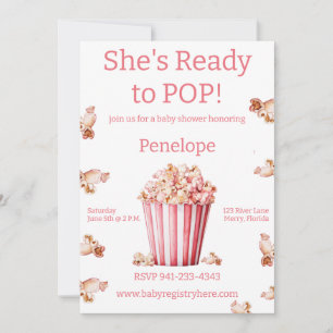 Ze is klaar om roze te Poppen Kaart