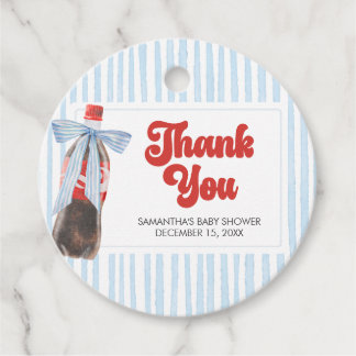 Ze is klaar om te bevallen Baby Shower Rond Bedankjes Labels