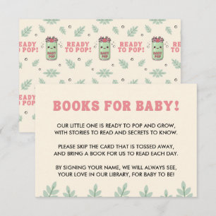 Ze is klaar om te poppen Baby Shower Boho Kawaii S Informatiekaartje