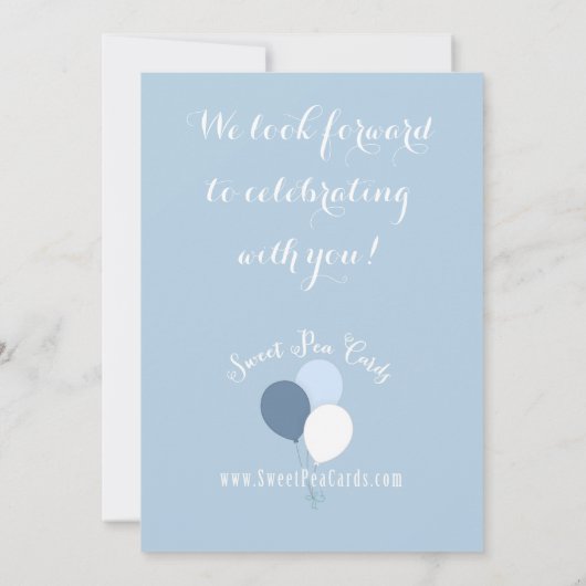 Ze is klaar om te Poppen! Douche-uitnodiging Kaart (Achterkant)