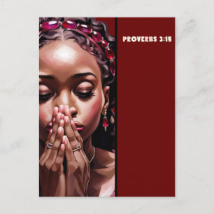 Ze is kostbaarder dan Glossy Rubies-Poster Briefkaart