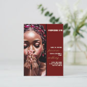 Ze is kostbaarder dan Glossy Rubies-Poster Briefkaart (Staand voorkant)