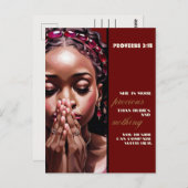 Ze is kostbaarder dan Glossy Rubies-Poster Briefkaart (Voorkant / Achterkant)