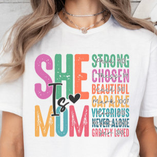 Ze is mama, Christelijk Verses Moederdag T-shirt