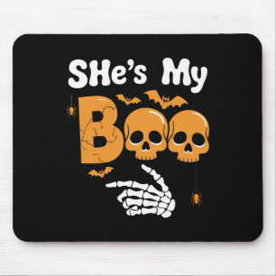 Ze is mijn boek Skeleton Couples Matching Couple H Muismat