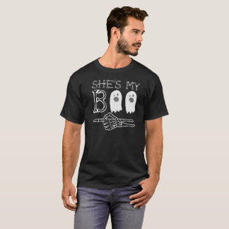 Ze is mijn Boo Couple Love Relatie Halloween T-shirt