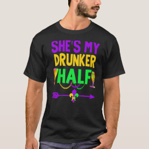 Ze is mijn dronken half koppel Drink bijpassende m T-shirt