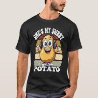 Ze is mijn lieve aardappel Cartoon Karakter met He