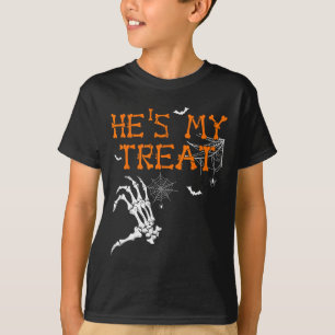 Ze is mijn truc, hij is mijn traktatie Halloween k T-shirt