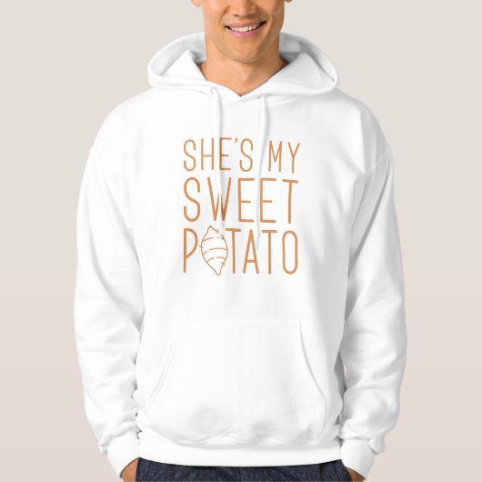 Ze is mijn zoete aardappel hoodie (Voorkant)