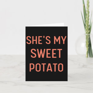 Ze is mijn zoete aardappel I Yam Couples Thanksgiv Kaart