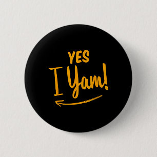 Ze is mijn zoete aardappel I Yam Matching Couple B Ronde Button 5,7 Cm