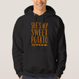 Ze is mijn zoete aardappel I Yam Matching Couples Hoodie