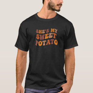 Ze is mijn zoete aardappel I Yam Matching Couples T-shirt