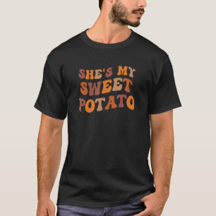 Ze is mijn zoete aardappel I Yam Matching Couples T-shirt