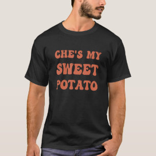 Ze is mijn zoete aardappel I Yam Set Matching Coup T-shirt