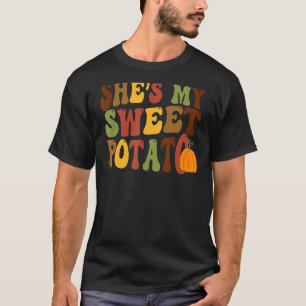 Ze is mijn zoete aardappel I Yam Set Matching Coup T-shirt