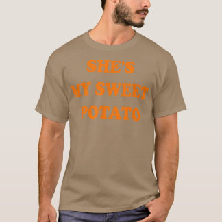 Ze is mijn zoete aardappel I Yam Set Thanksgiving T-shirt