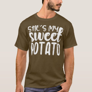 Ze is mijn zoete aardappel I Yam Thanksgiving Coup T-shirt