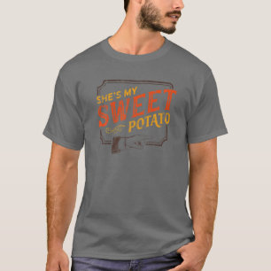 Ze is mijn zoete aardappel - je laat me zien dat Y T-shirt