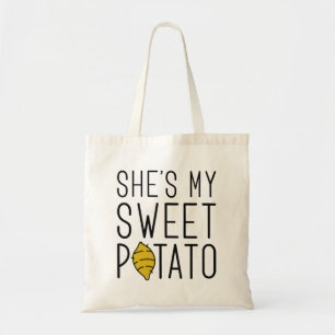 Ze is mijn zoete aardappel tote bag