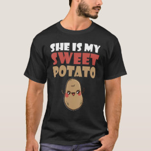 Ze is mijn zoete Valentijn met een liefdespaar op T-shirt
