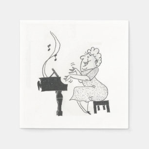 Ze is muziek in mijn oren Papieren servetten