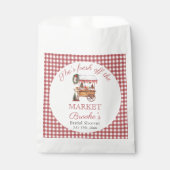 Ze is net van de markt Kerst Bruidsdouche Bedankzakje (Voorkant)